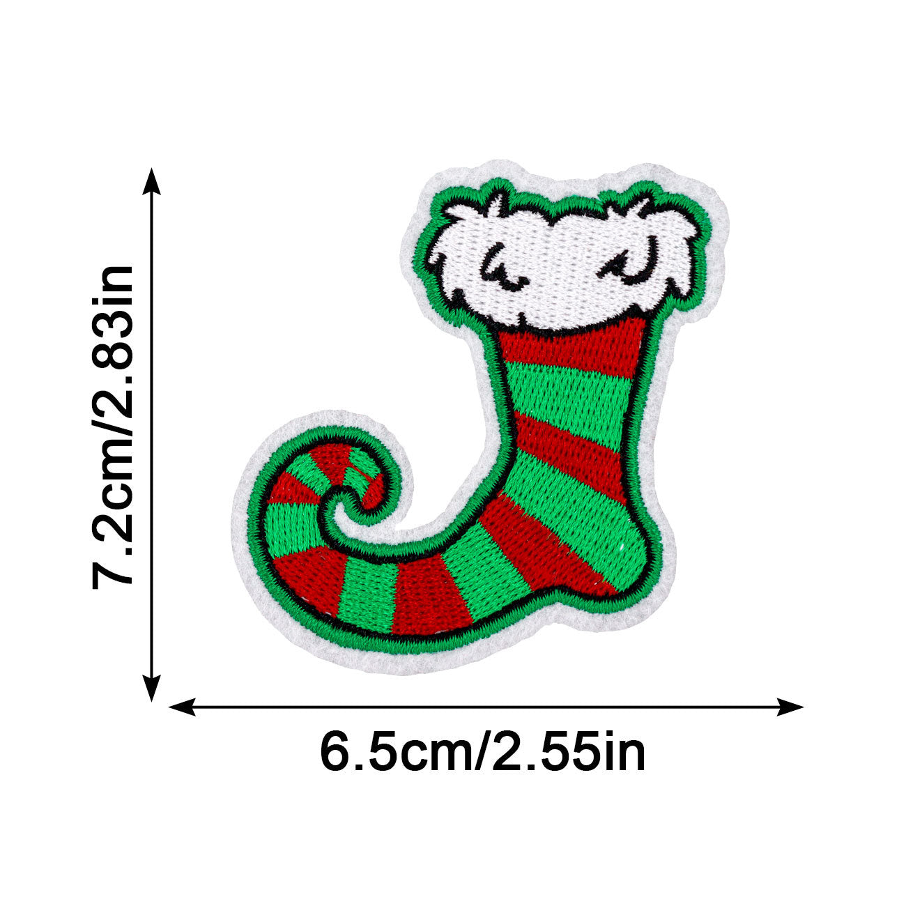 Wholesale Christmas embroidery patch Christmas cloth patch HOHOHO MERRYCHRISAMAS clothing accessories hot stamping label